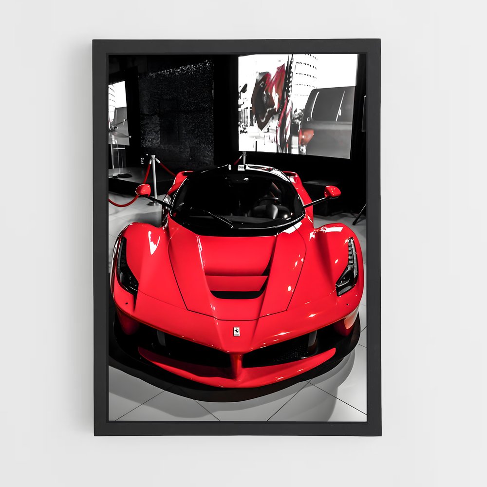 Poster La Beauté Rouge – affiche Ferrari (vue 2)