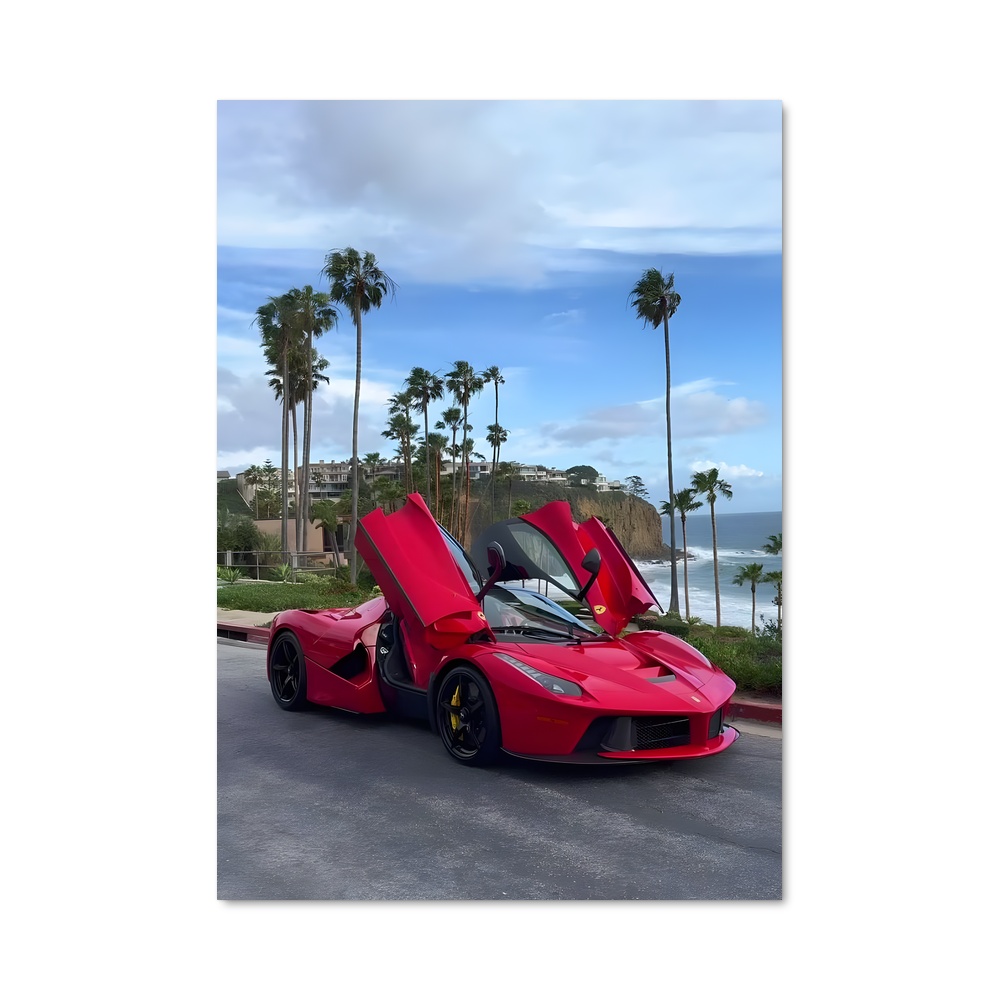Poster Laferrari rouge