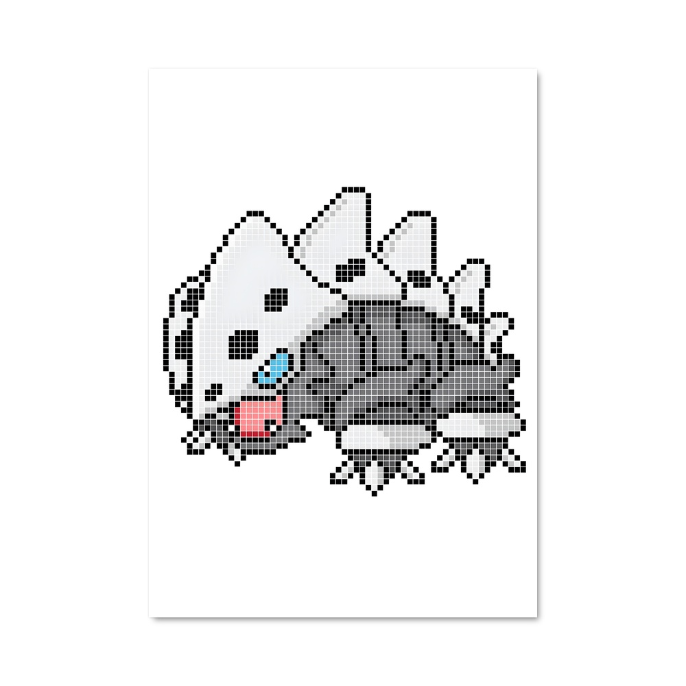 Poster Lairon espace – affiche Pokemon