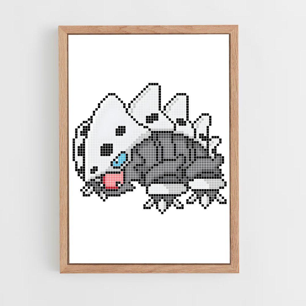 Poster Lairon espace – affiche Pokemon (vue 4)