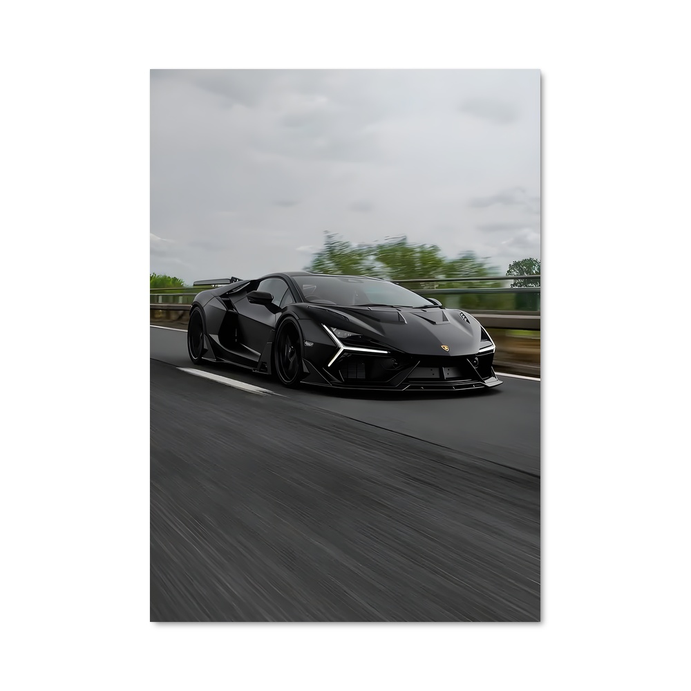 Poster Lamborghini Noire