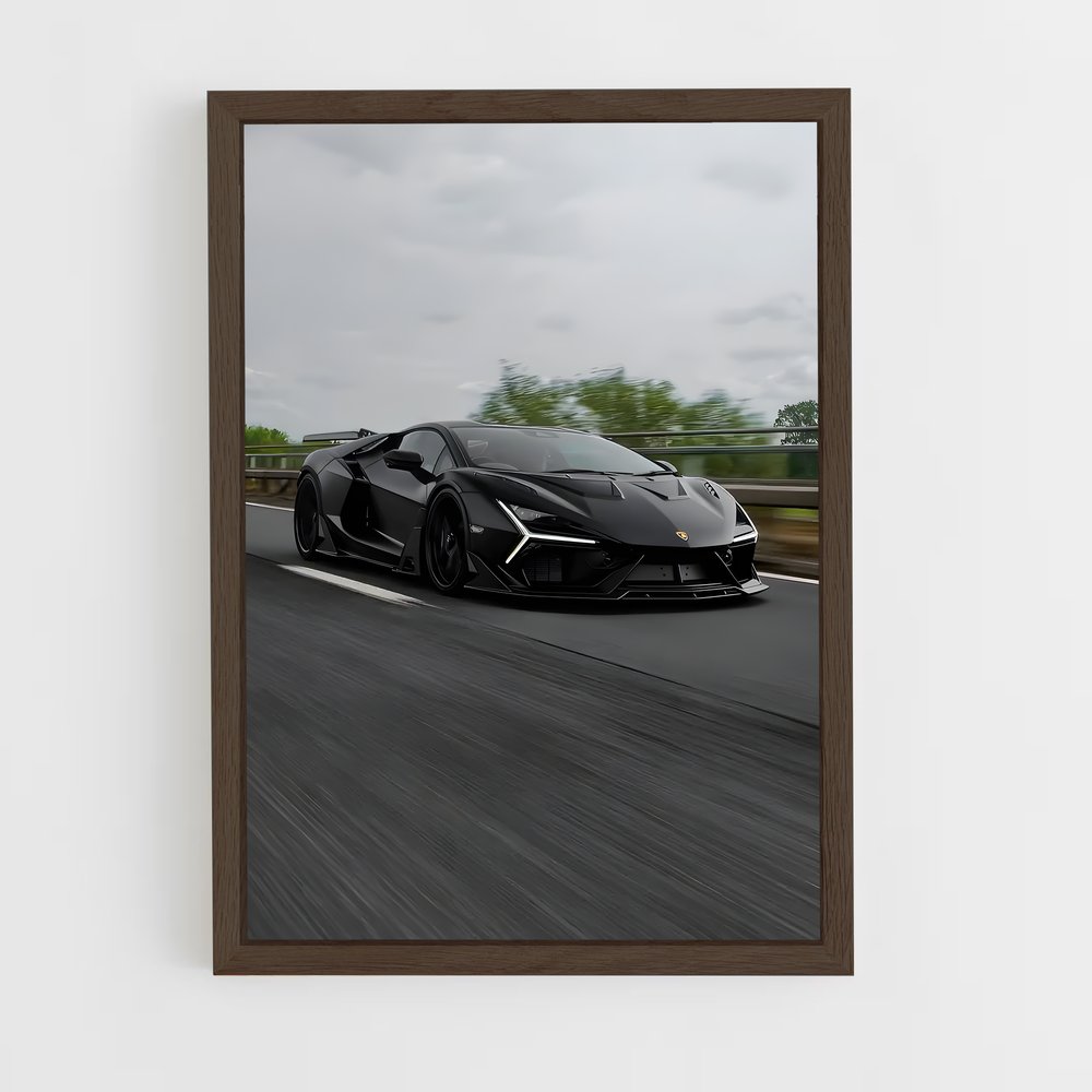 Poster Lamborghini Noire (vue 5)