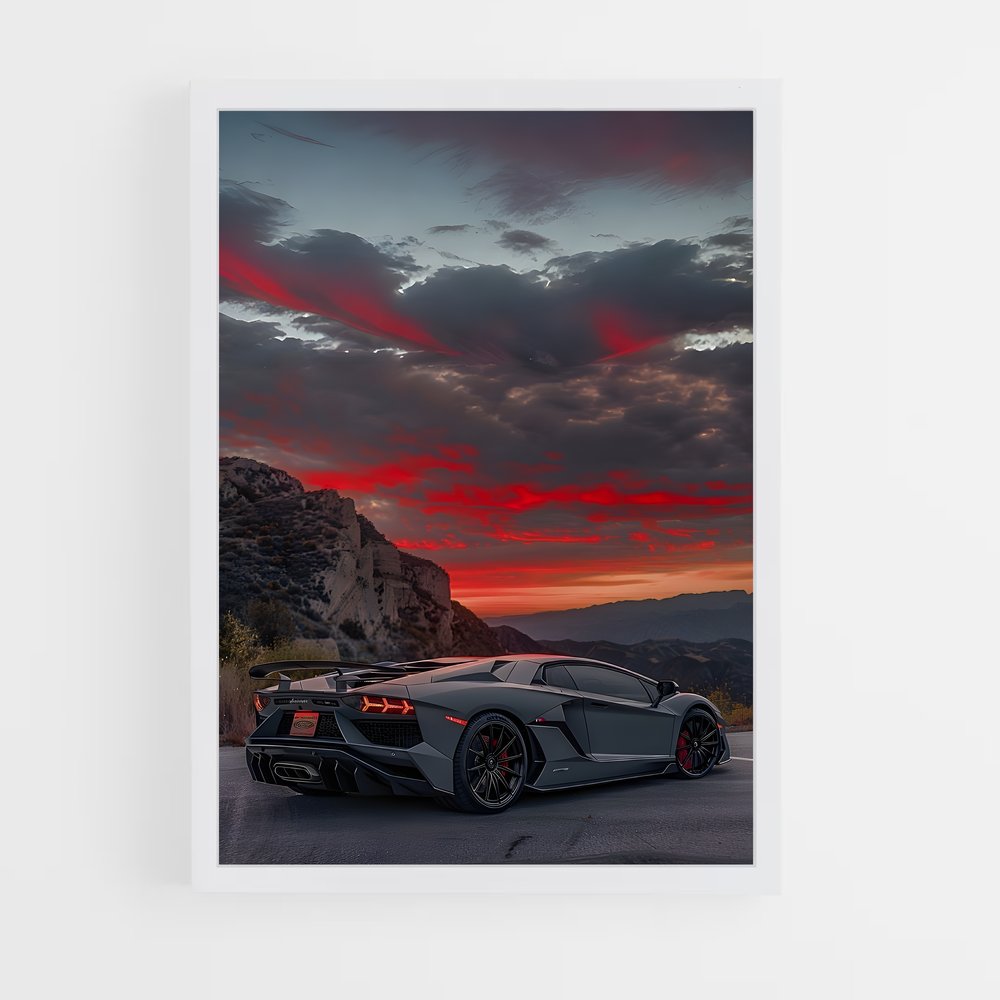 Poster Lamborghini Toile (vue 3)