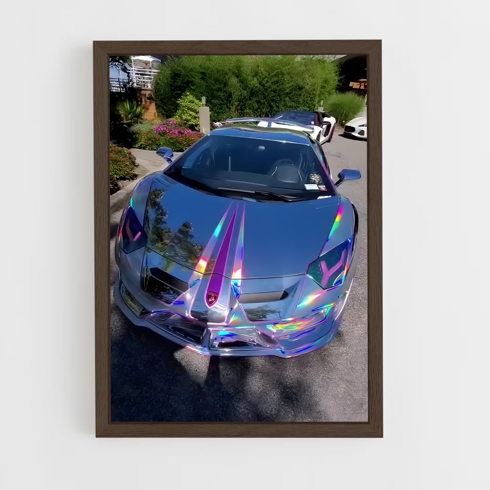 Poster Chrome Fury – affiche Lamborghini (vue 5)