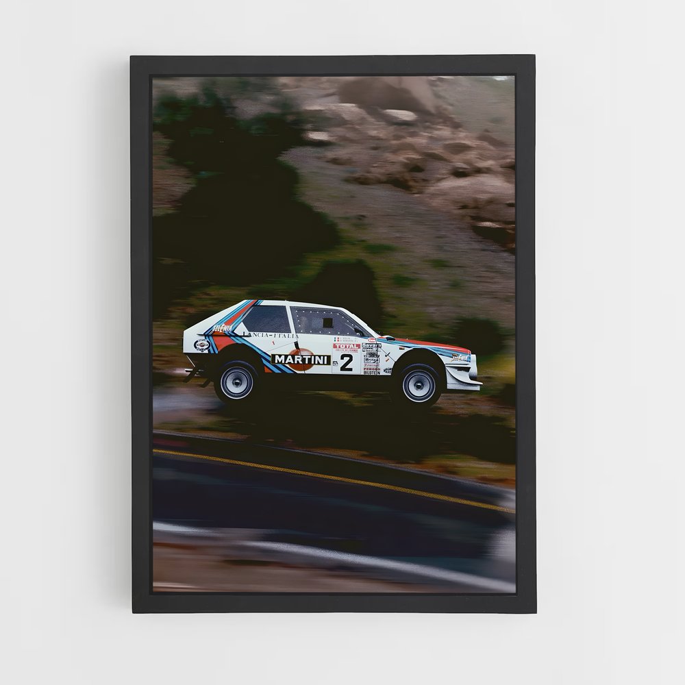 Poster Rallye Montagnard – affiche Lancia (vue 2)