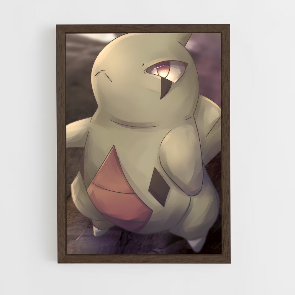Poster Larvitar sur un Rocher – affiche Pokemon (vue 5)
