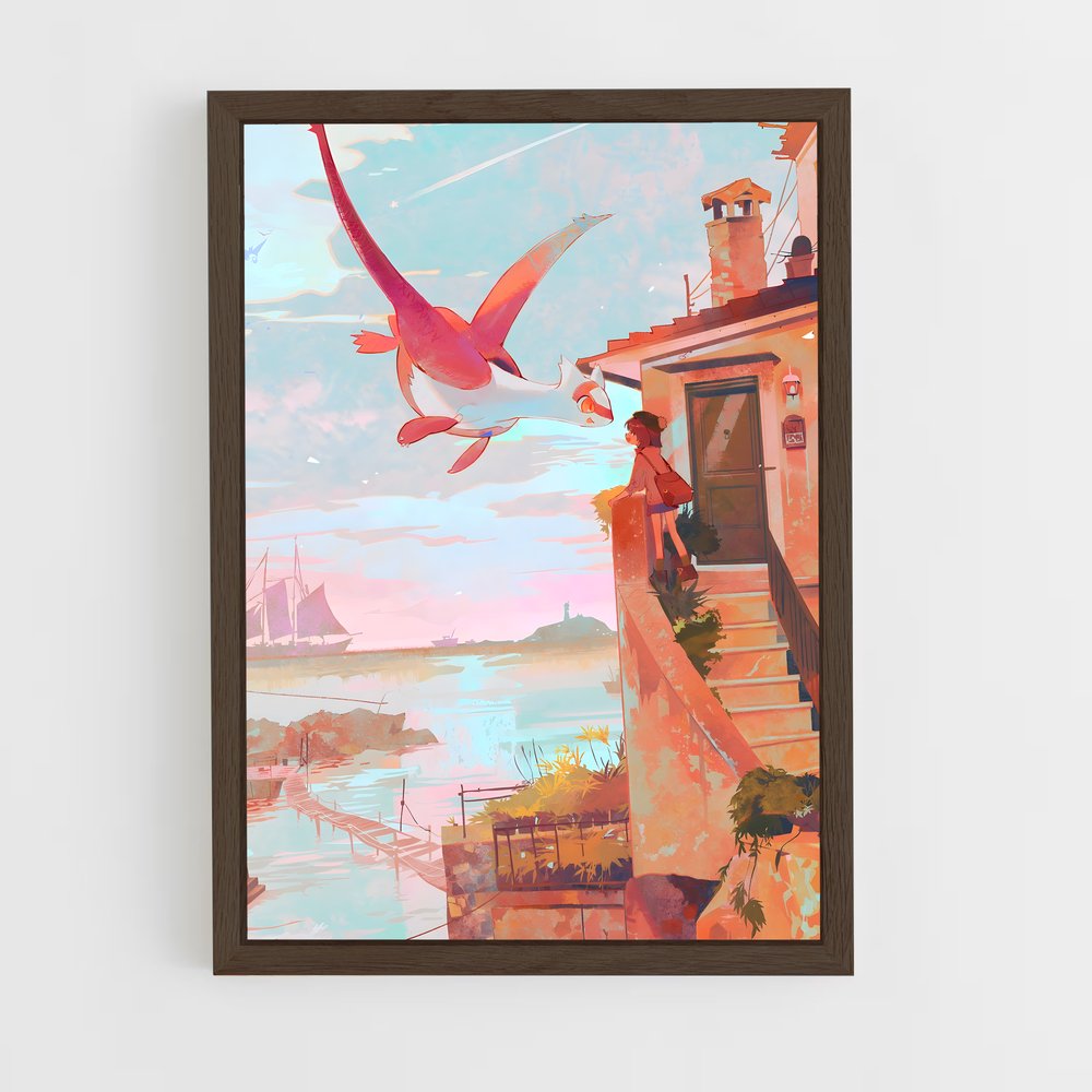 Poster Latias en Vol – affiche Pokemon (vue 5)