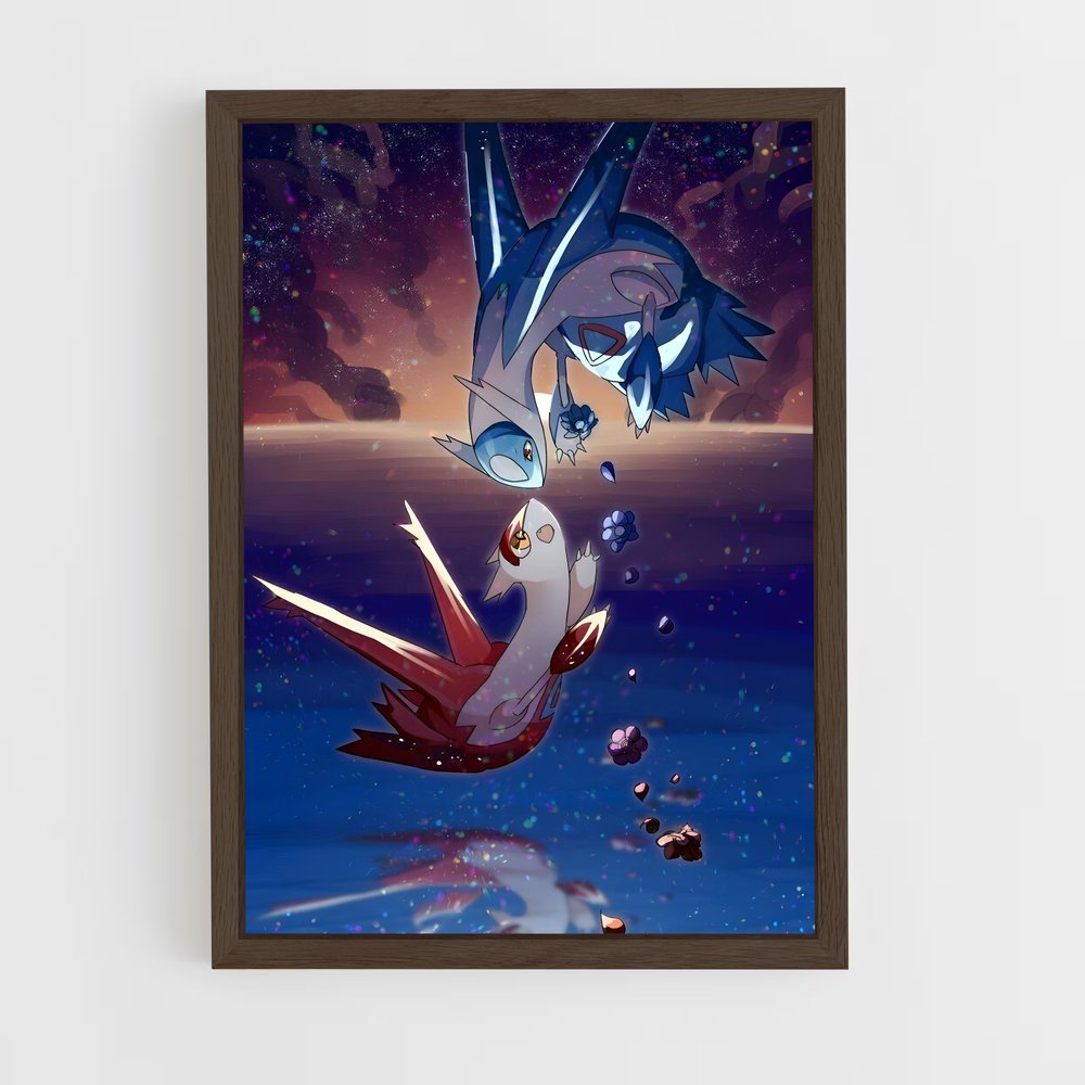 Poster Latias en Vole – affiche Pokemon (vue 5)