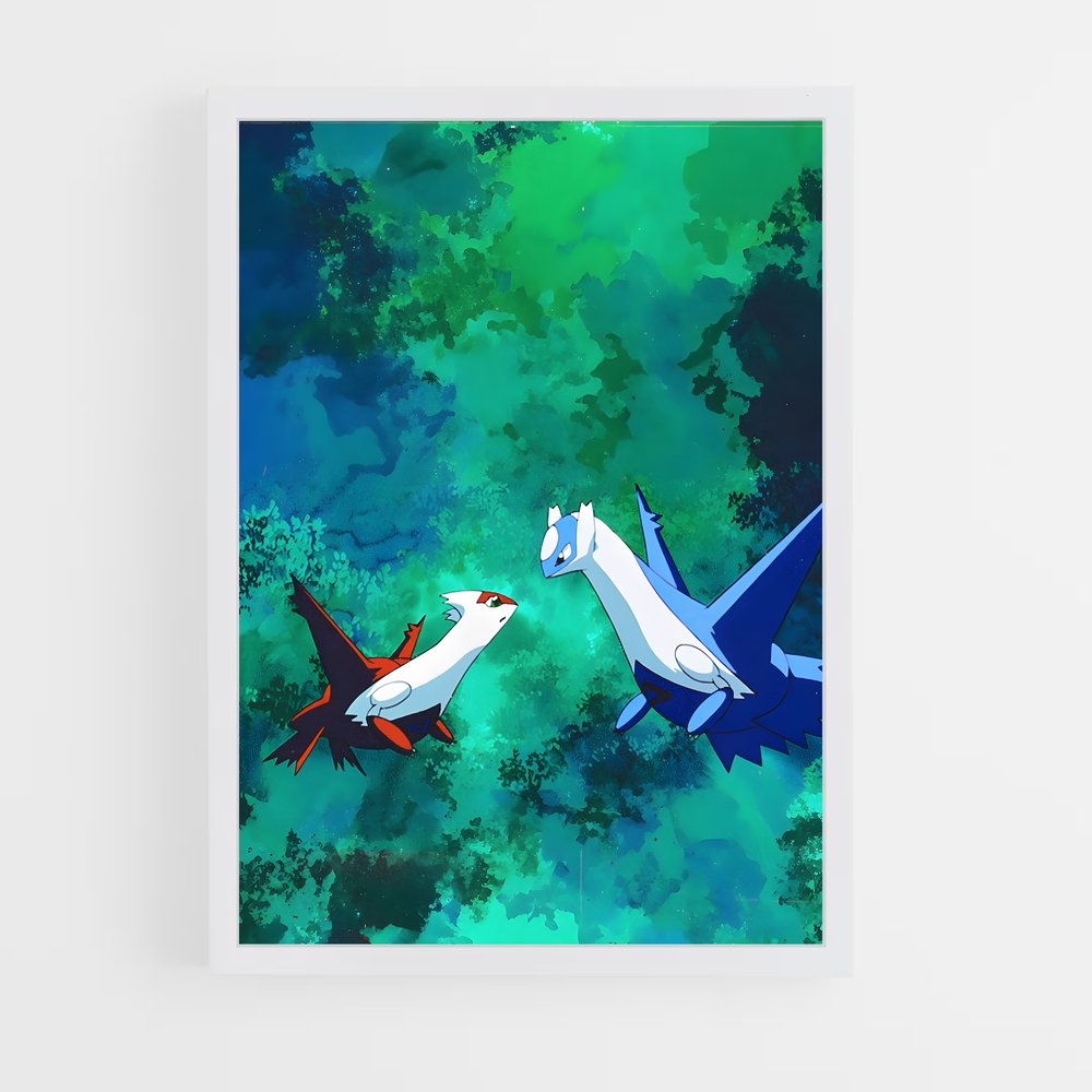 Poster Vols Éthérés – affiche Pokemon (vue 3)