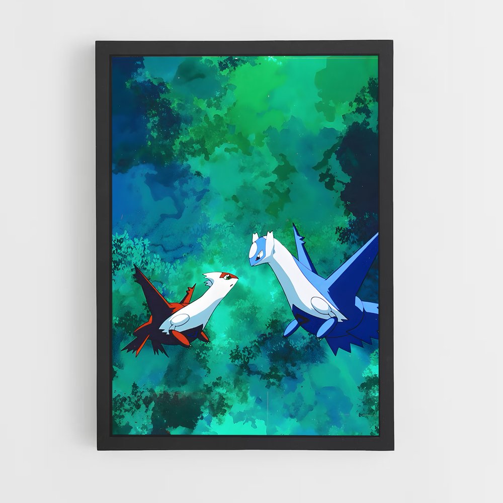 Poster Vols Éthérés – affiche Pokemon (vue 2)
