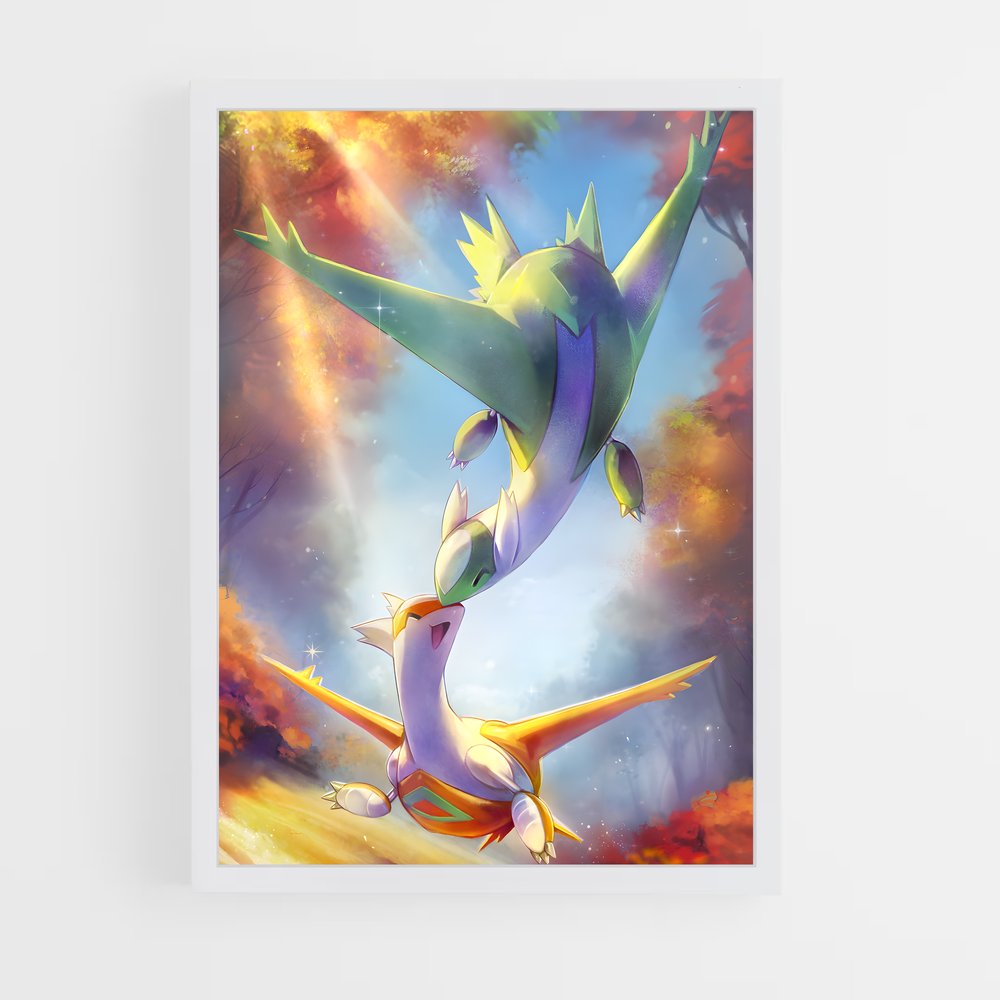 Poster Latios en Vol – affiche Pokemon (vue 3)