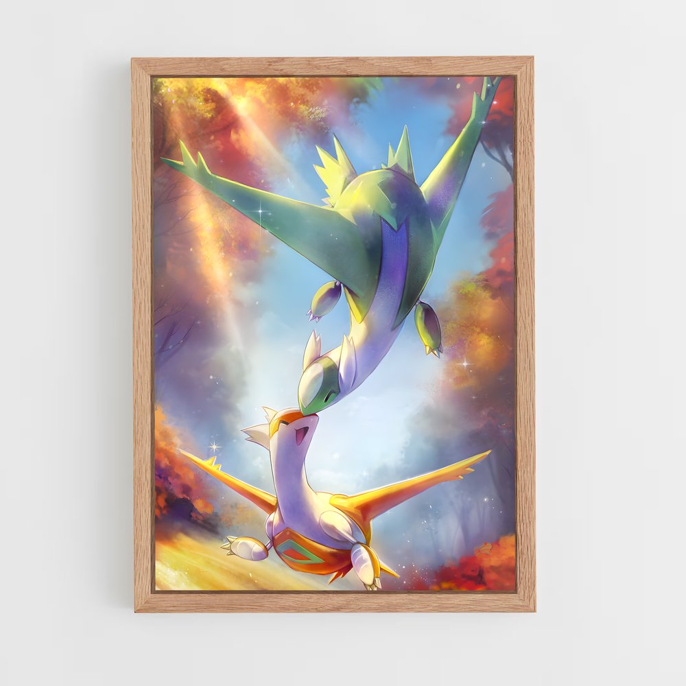 Poster Latios en Vol – affiche Pokemon (vue 4)