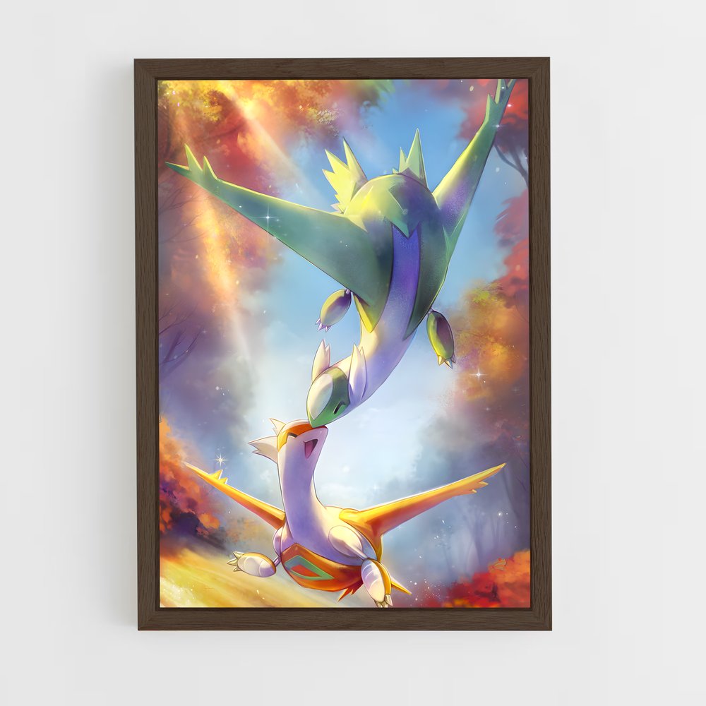 Poster Latios en Vol – affiche Pokemon (vue 5)