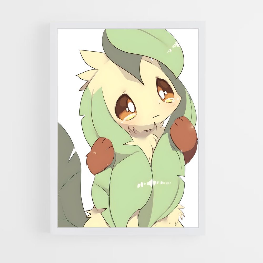 Poster Leafeon Émeraude – affiche Pokemon (vue 3)