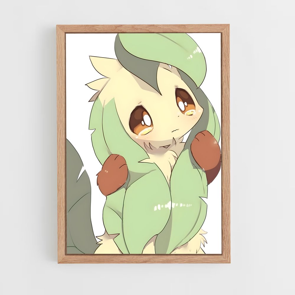 Poster Leafeon Émeraude – affiche Pokemon (vue 4)
