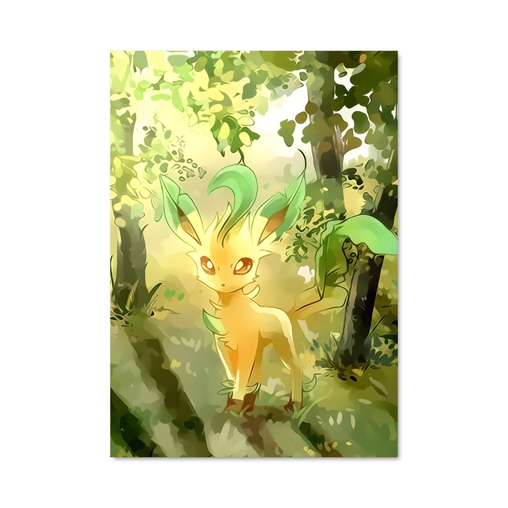 Poster Leafeon Éclatant – affiche Pokemon