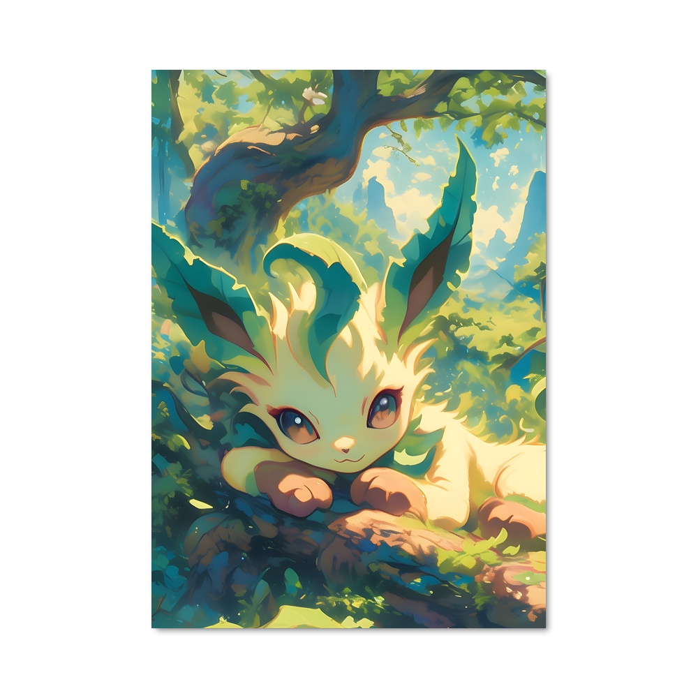 Poster Éclat de Feuille – affiche Pokemon