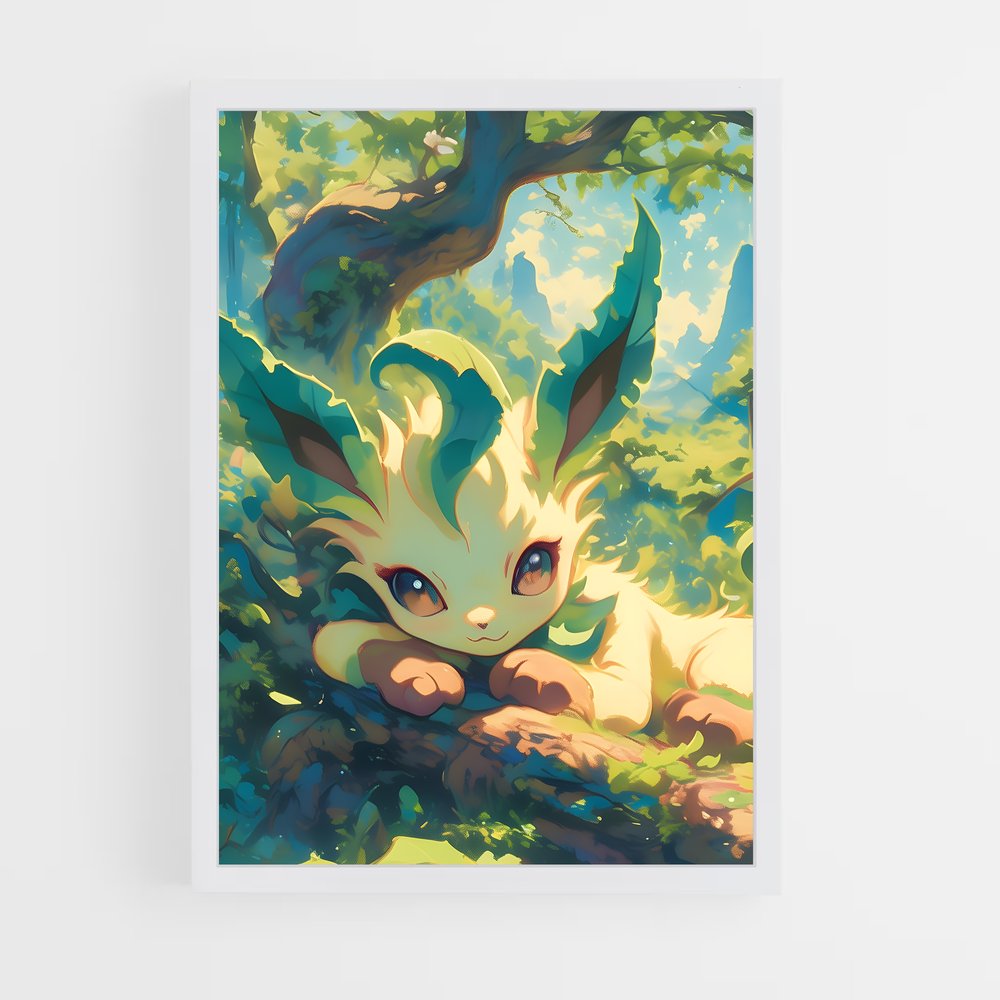 Poster Éclat de Feuille – affiche Pokemon (vue 3)