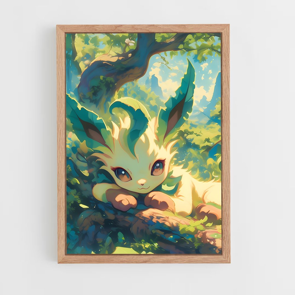 Poster Éclat de Feuille – affiche Pokemon (vue 4)