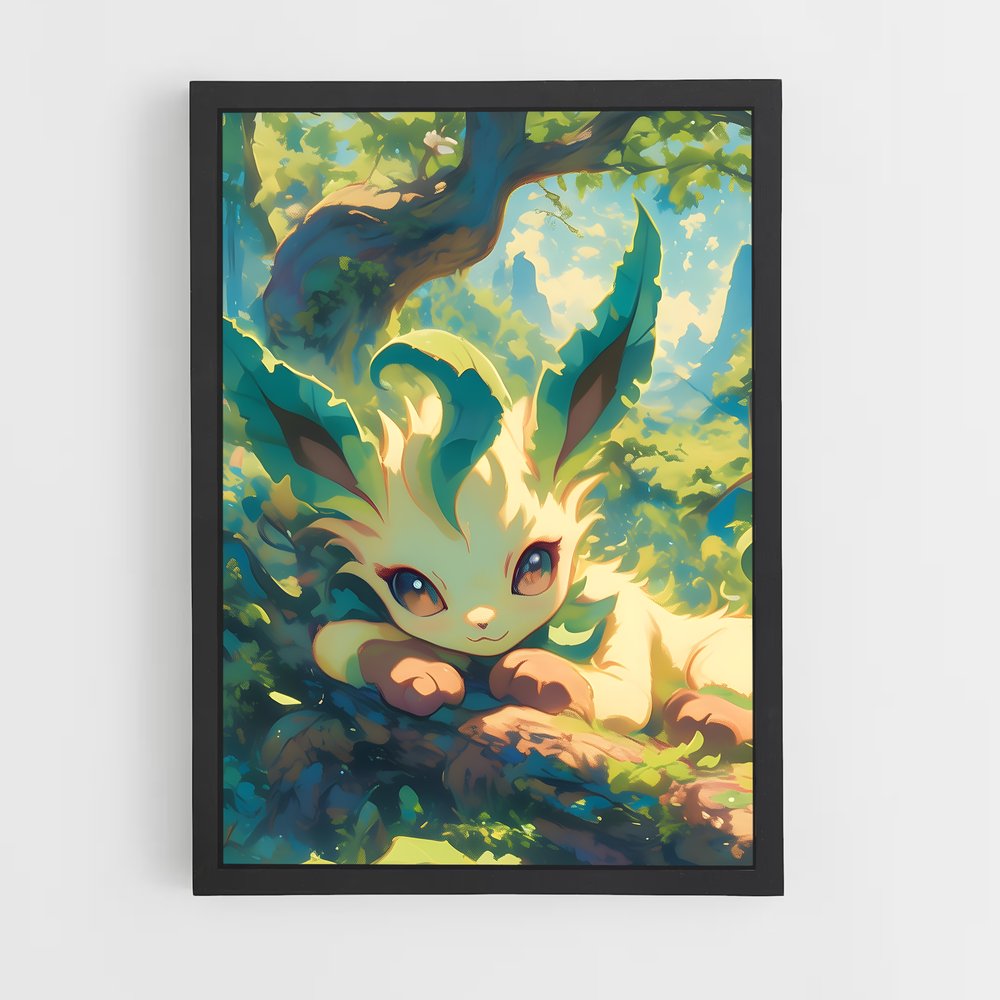 Poster Éclat de Feuille – affiche Pokemon (vue 2)