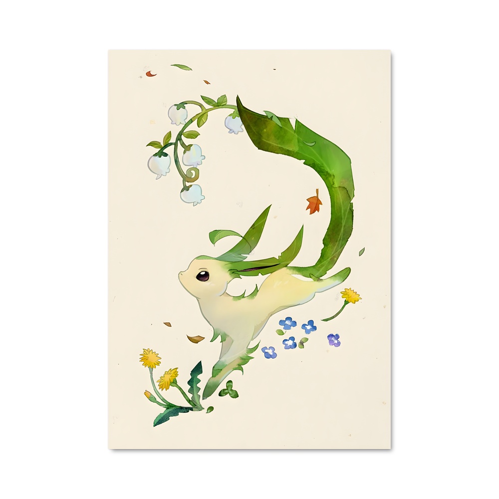 Poster L'Oiseau Fleurissant – affiche Pokemon