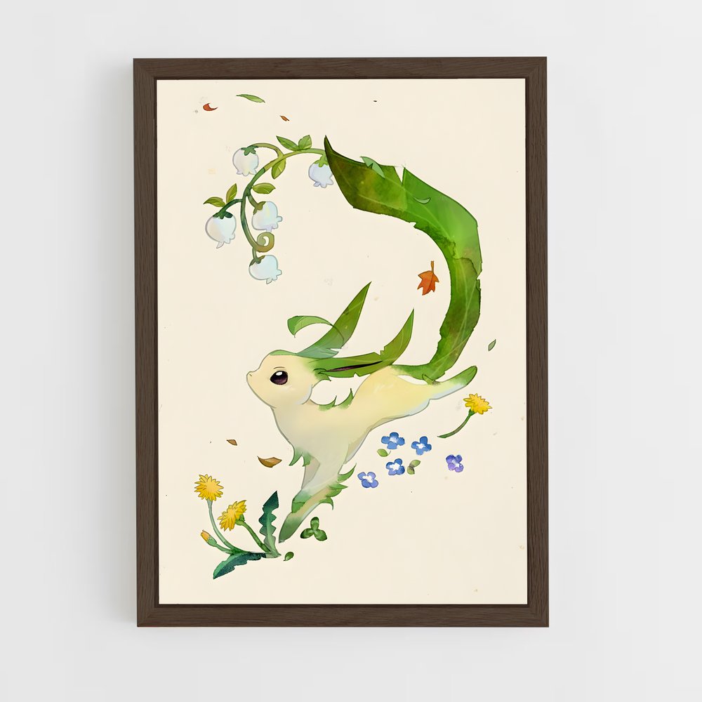 Poster L'Oiseau Fleurissant – affiche Pokemon (vue 5)