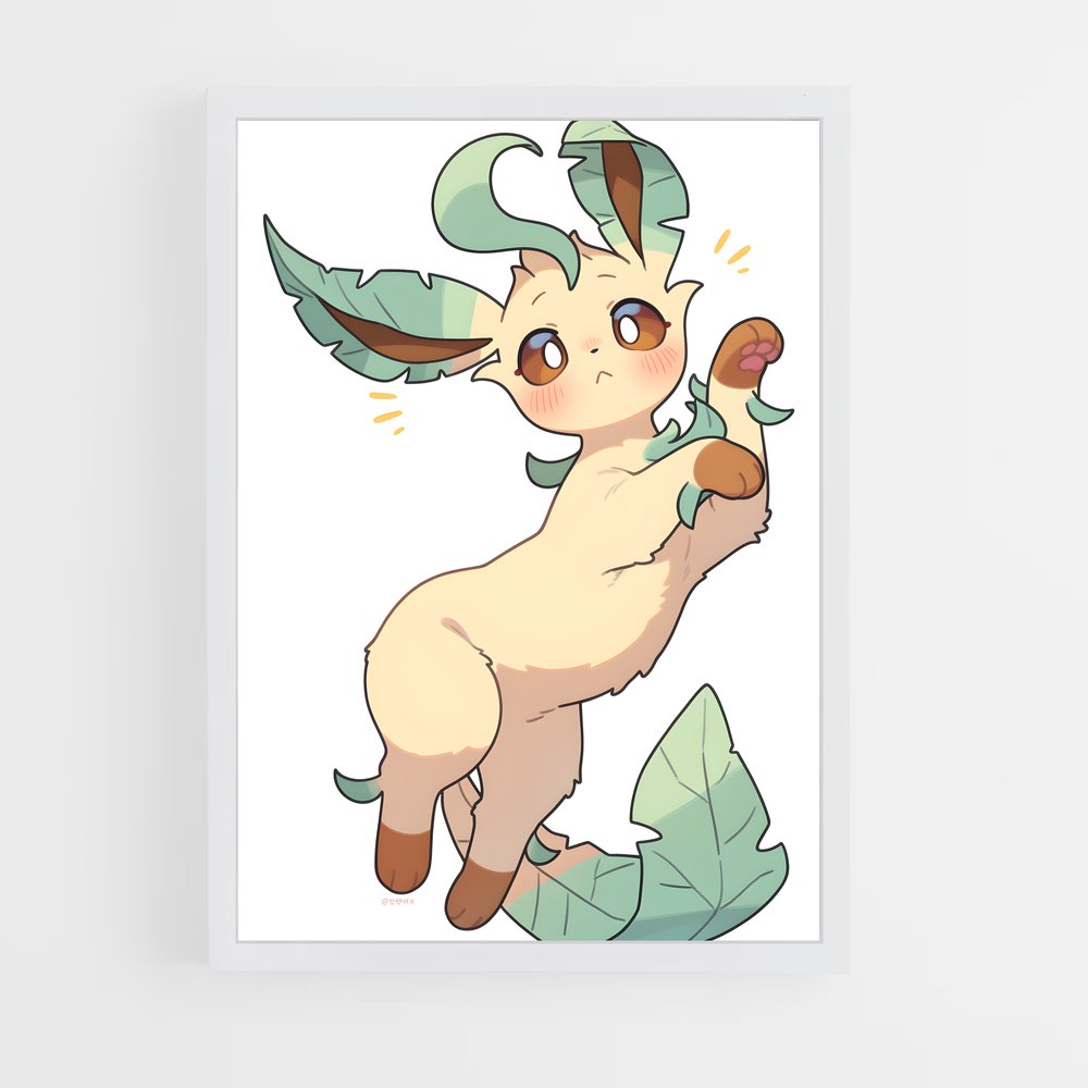 Poster Leafeon Pokémon – affiche Pokemon (vue 3)