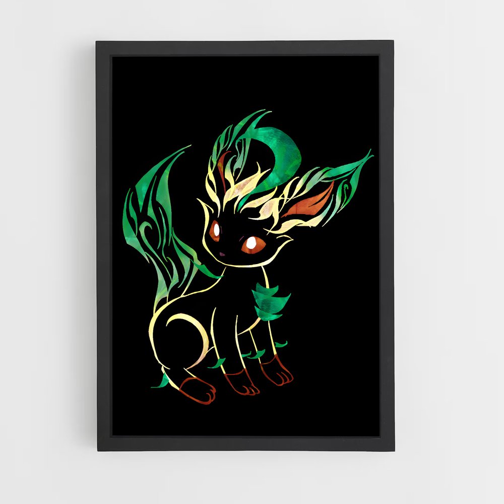 Poster Feuille Éternelle – affiche Pokemon (vue 2)