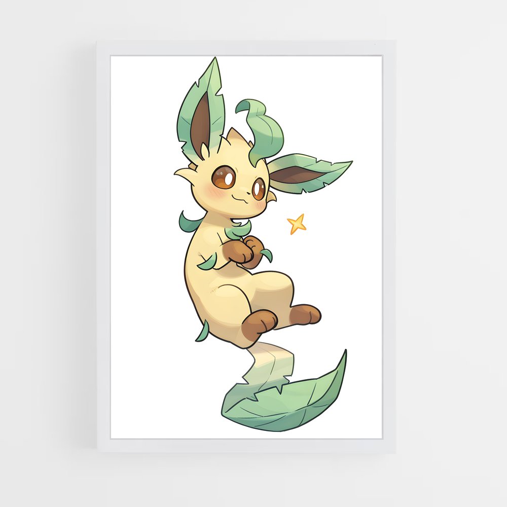 Poster Feuille d'Émeraude – affiche Pokemon (vue 3)
