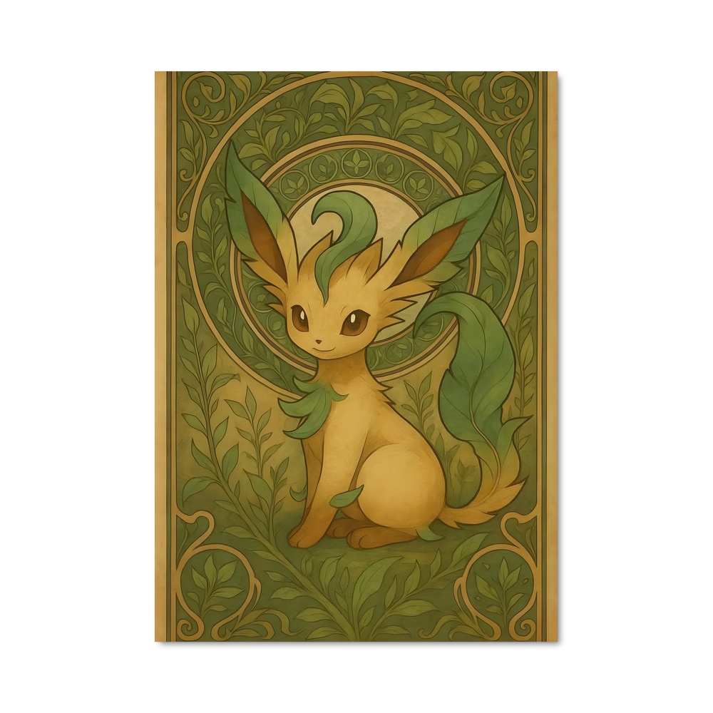 Poster Pio Pio Leafeon – affiche Pokemon