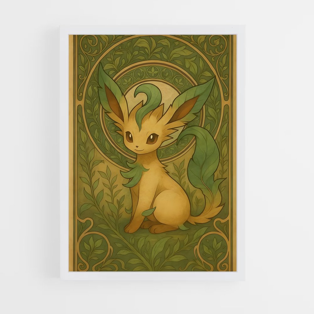Poster Pio Pio Leafeon – affiche Pokemon (vue 3)