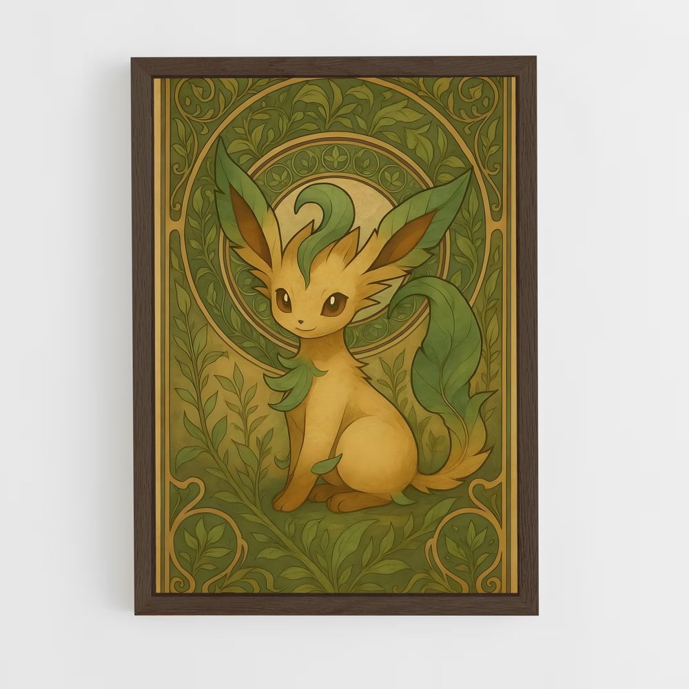 Poster Pio Pio Leafeon – affiche Pokemon (vue 5)