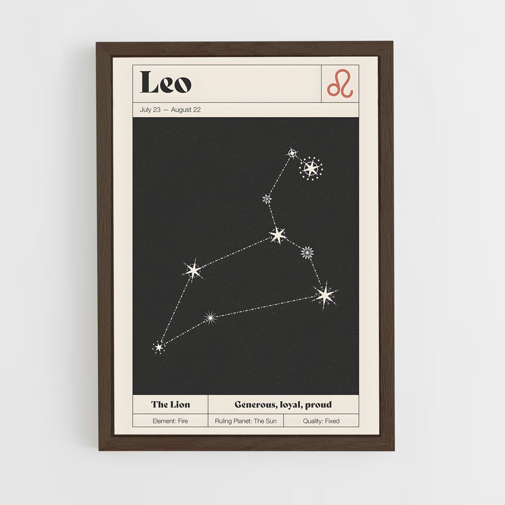 Poster Leo Stellar – affiche Constellations (vue 5)