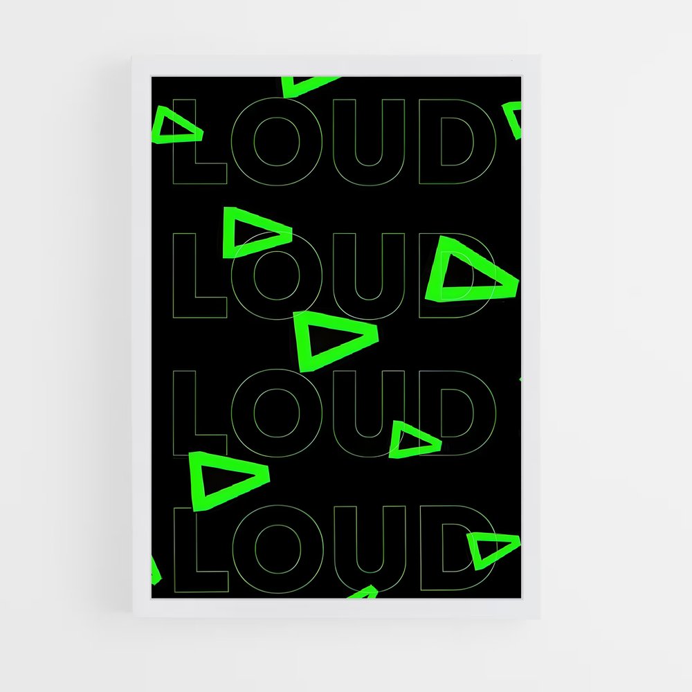Poster Loud Cloud – affiche Esports (vue 3)
