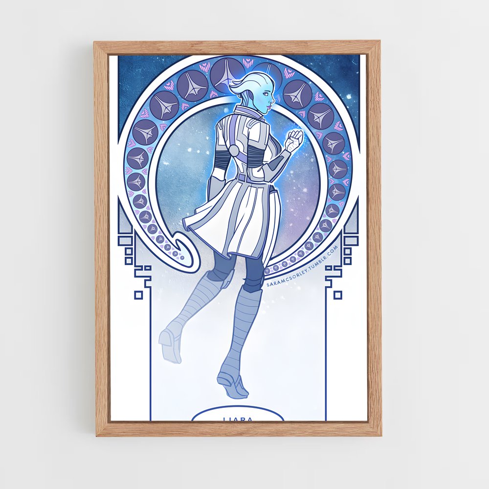 Poster Liara de Élégance – affiche Mass effect (vue 4)