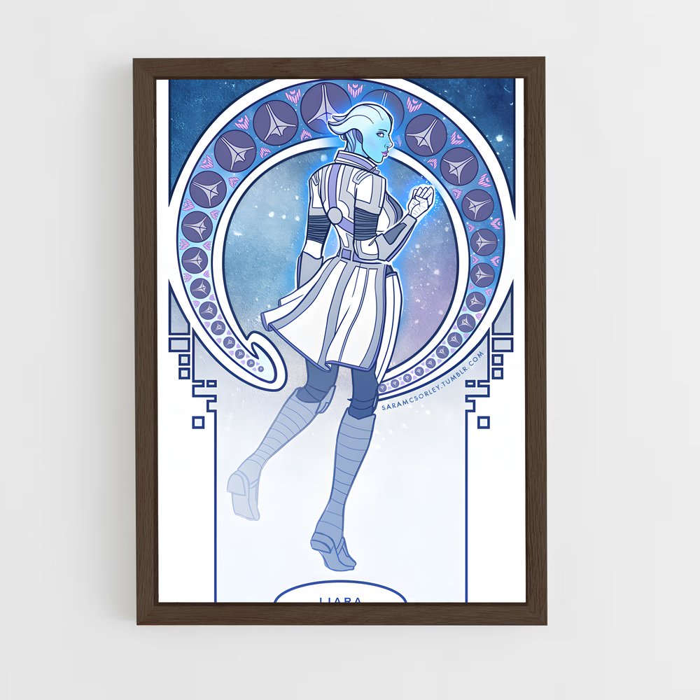 Poster Liara de Élégance – affiche Mass effect (vue 5)