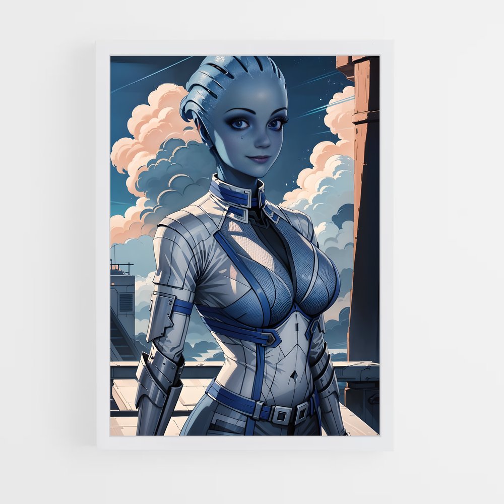Poster Skyline Futuriste – affiche Mass effect (vue 3)
