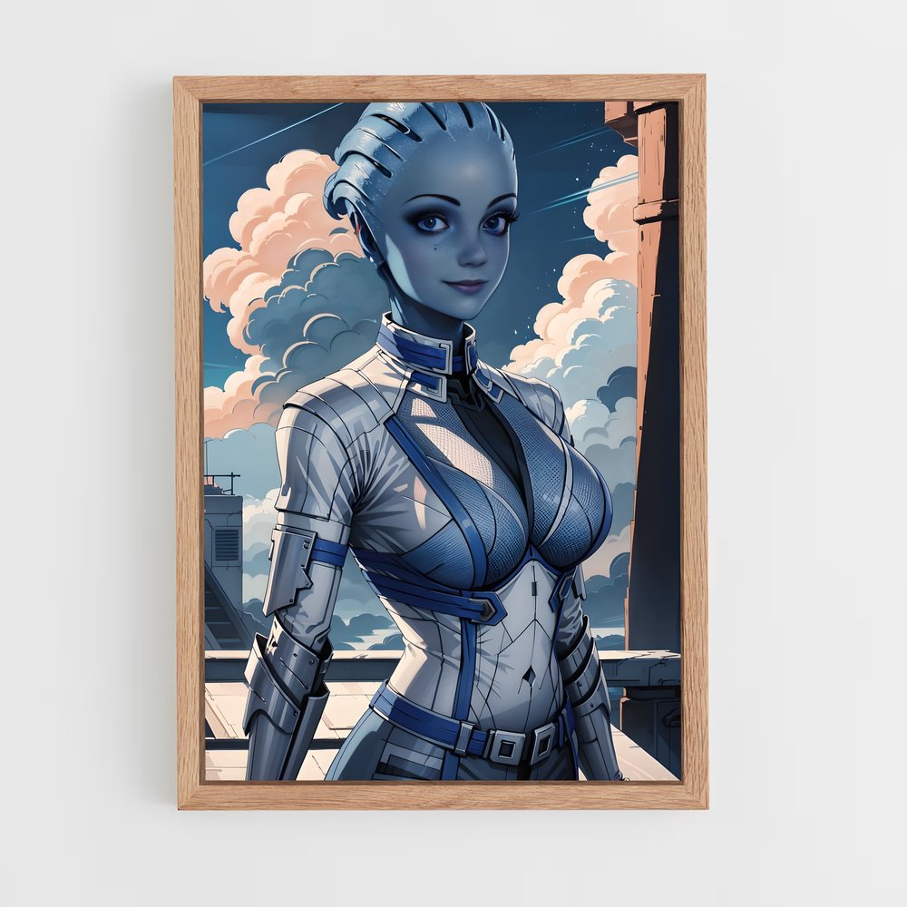Poster Skyline Futuriste – affiche Mass effect (vue 4)