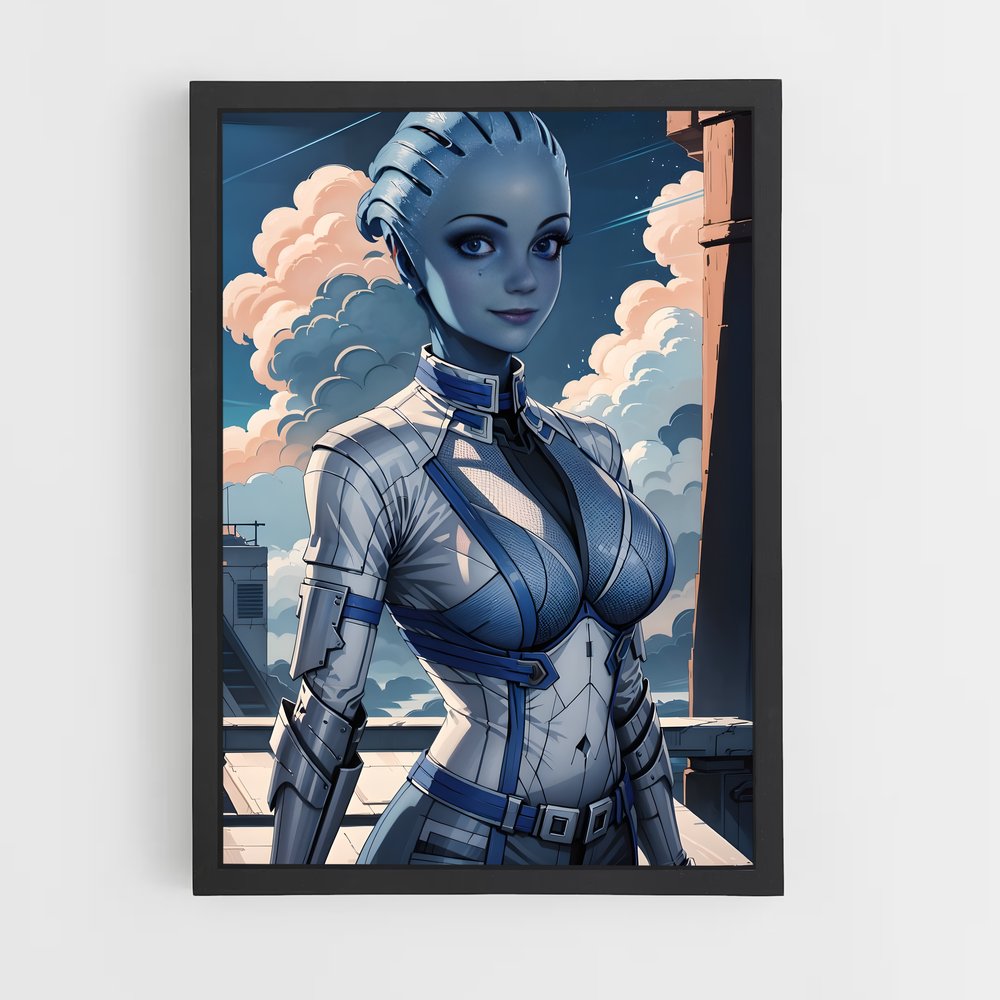 Poster Skyline Futuriste – affiche Mass effect (vue 2)