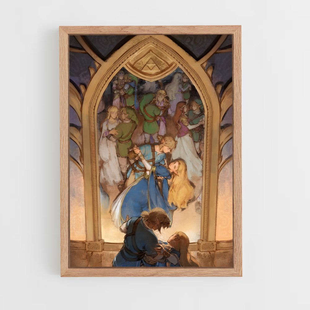 Poster Link Découvrez – affiche Zelda (vue 4)