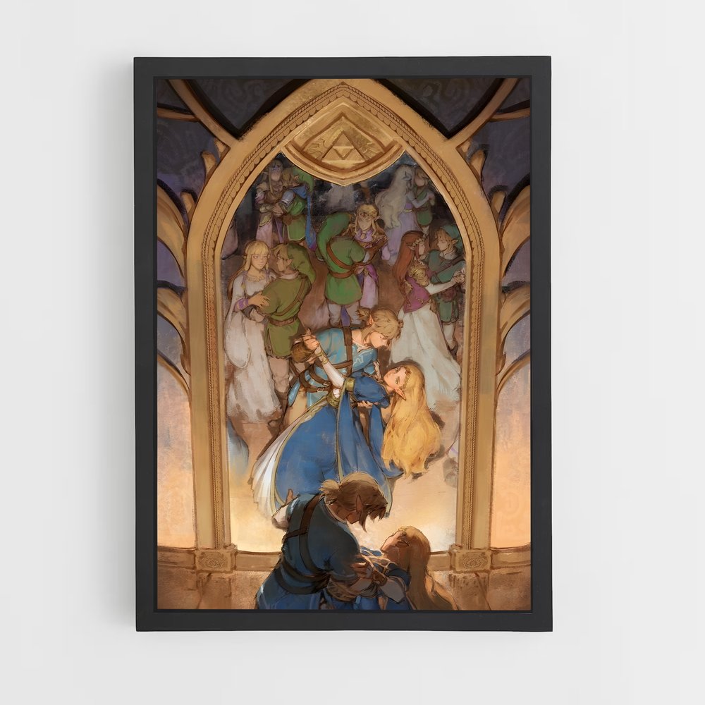 Poster Link Découvrez – affiche Zelda (vue 2)