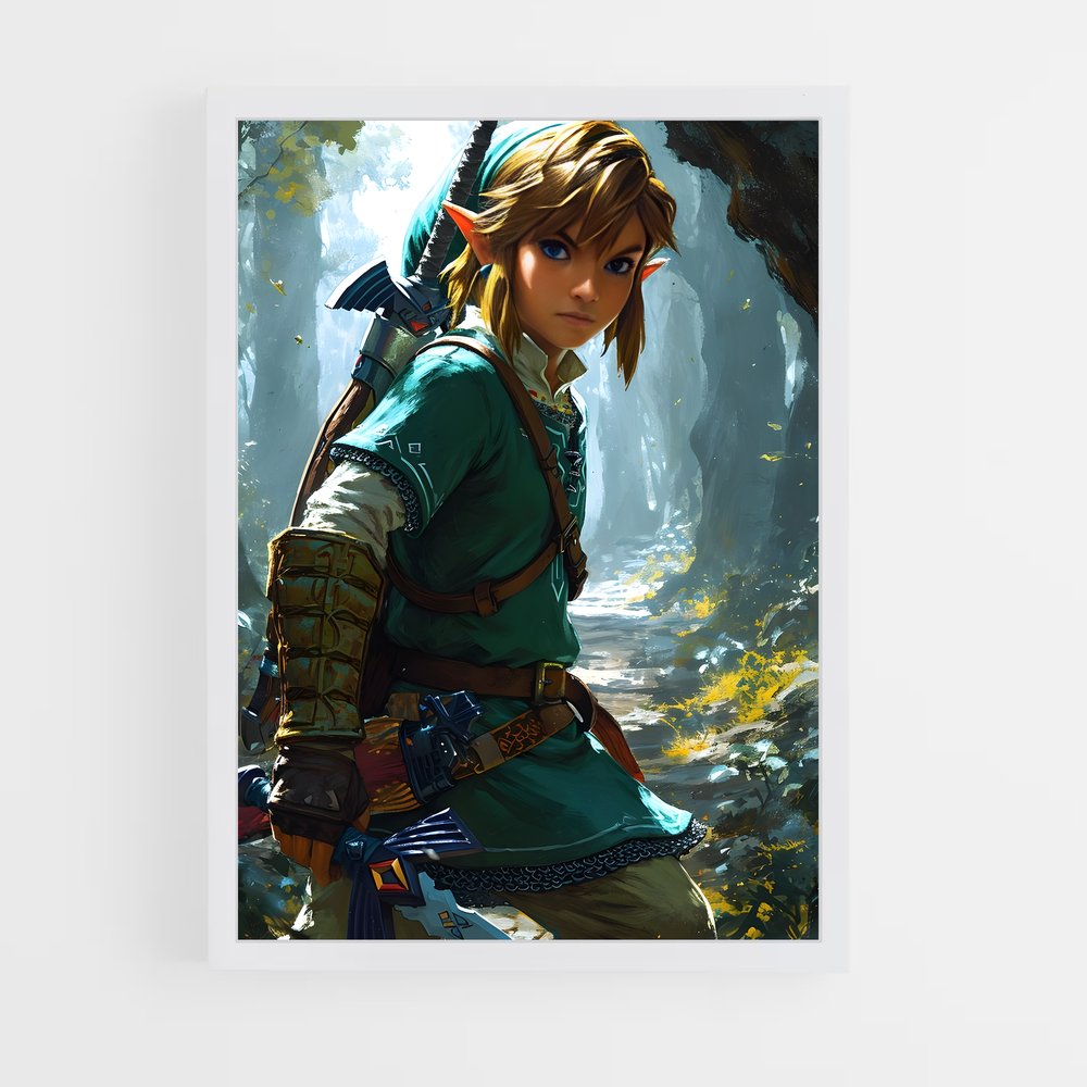 Poster Link Entrez – affiche Zelda (vue 3)