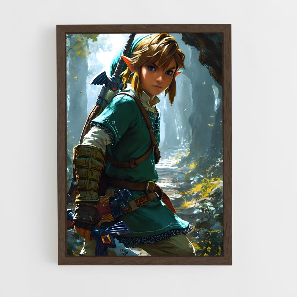 Poster Link Entrez – affiche Zelda (vue 5)
