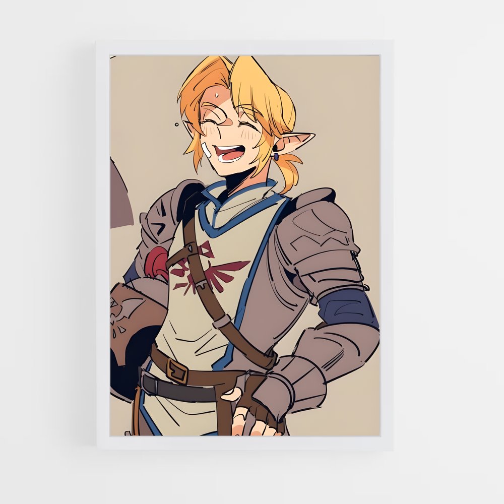 Poster Link indomptable – affiche Zelda (vue 3)