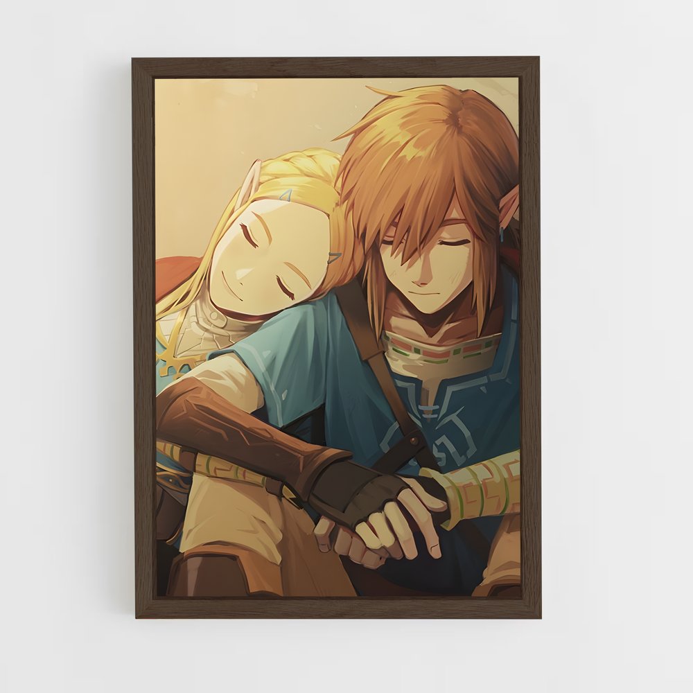 Poster Link tendresse – affiche Zelda (vue 5)