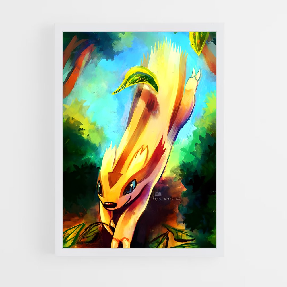 Poster Oiseau Émeraude – affiche Pokemon (vue 3)