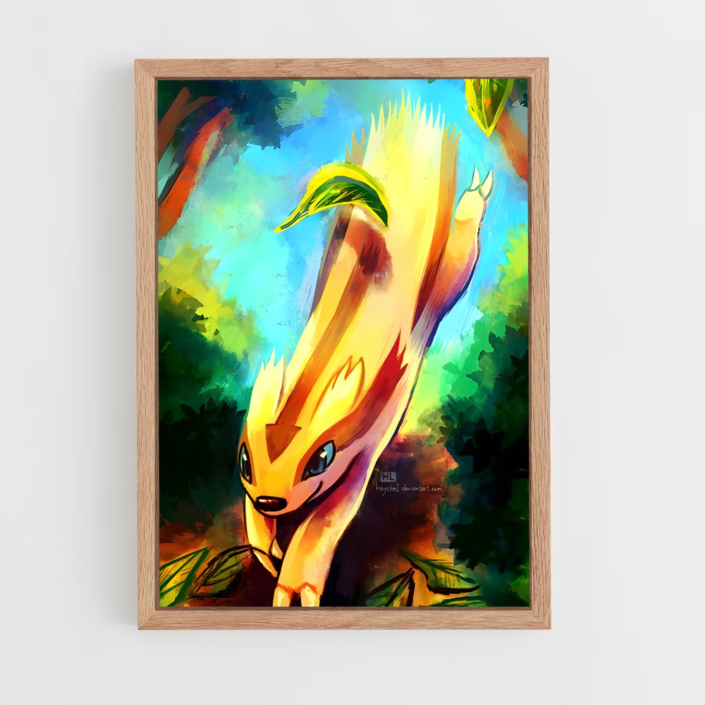 Poster Oiseau Émeraude – affiche Pokemon (vue 4)