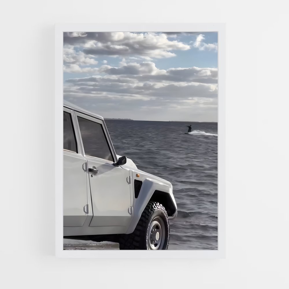 Poster Évasion côte – affiche Lamborghini (vue 3)