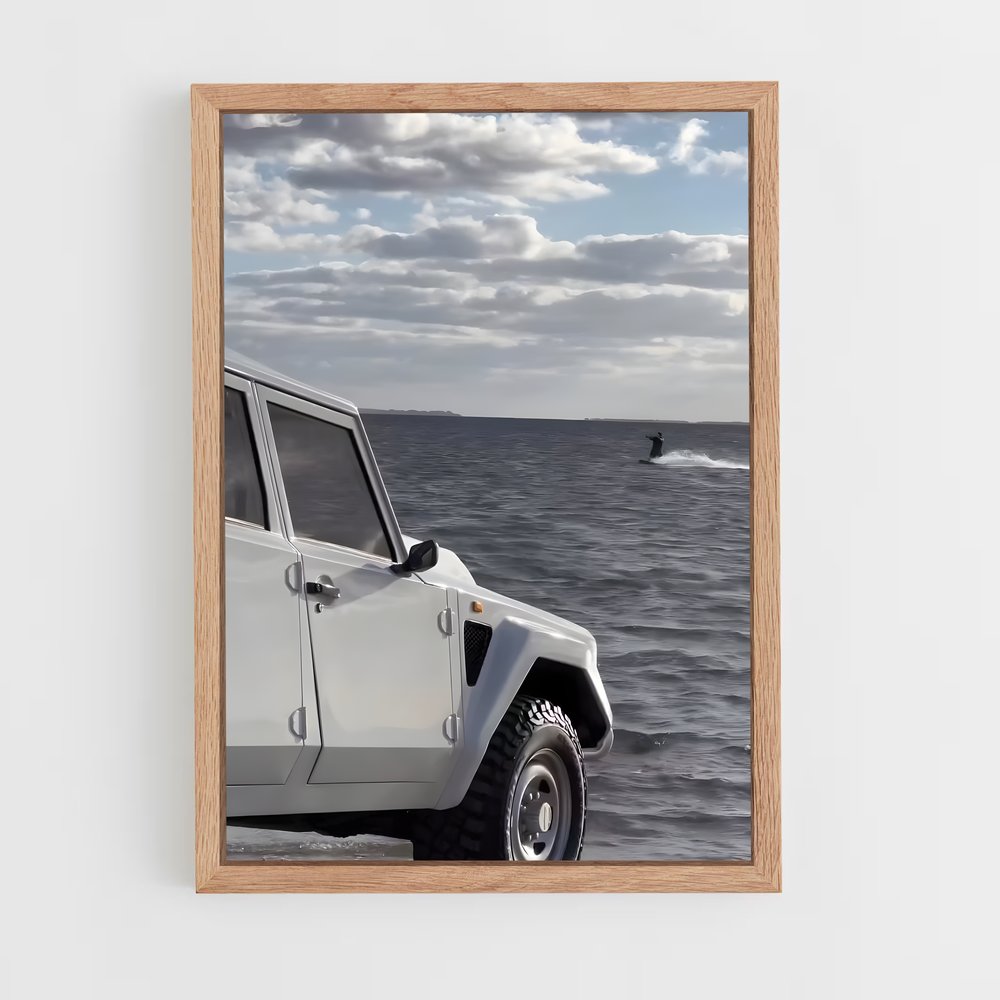 Poster Évasion côte – affiche Lamborghini (vue 4)