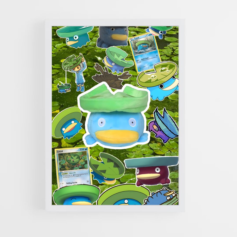 Poster Le Lac des Pokémon – affiche Pokemon (vue 3)
